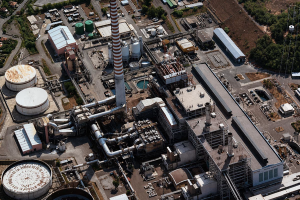 Vista della centrale di La Spezia